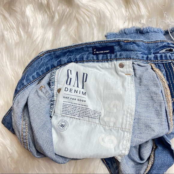 VTG GAP Distressed Midi Bermuda Jean Shorts - Picture 12 of 12